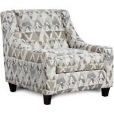 Accent Chair in Mountain View Cement Fabric